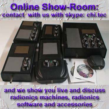 diagram of radionics machine or software